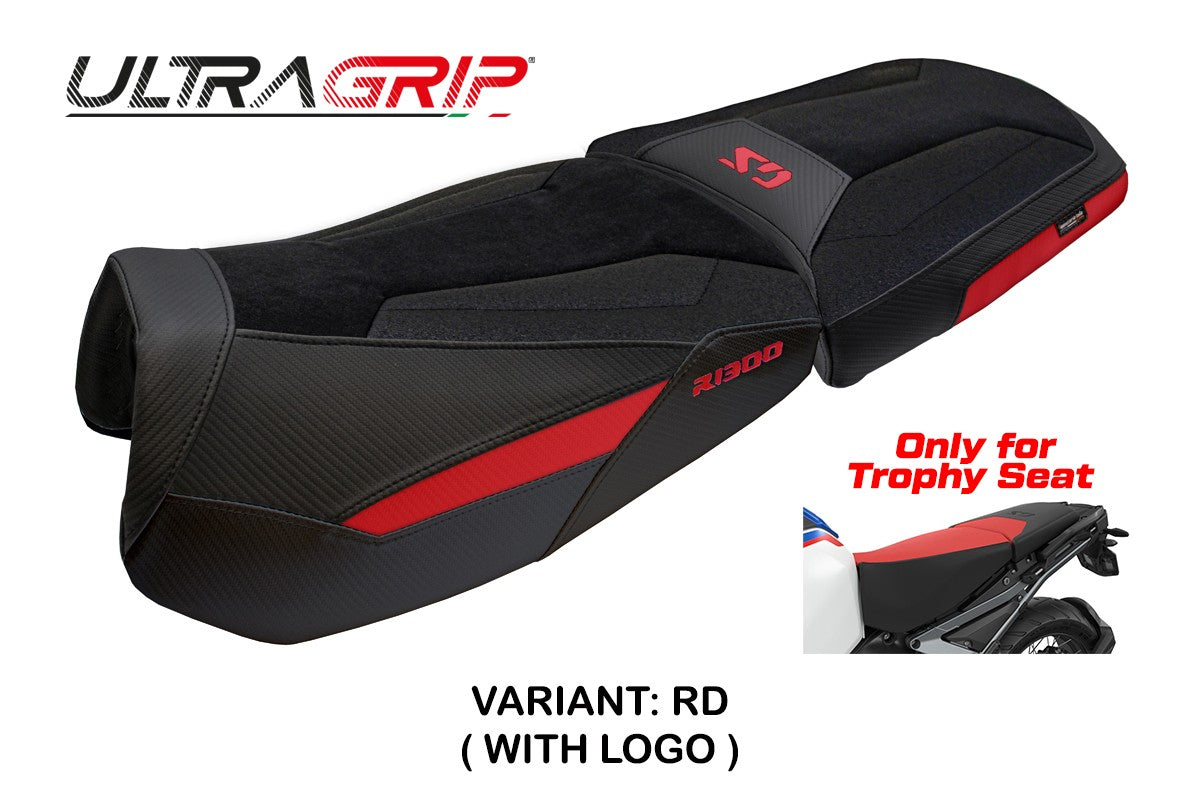 BMW R1300GS Adventure Trophy 2024-2026 Seat Cover Tappezzeria Italia TPZ Ultragrip Red