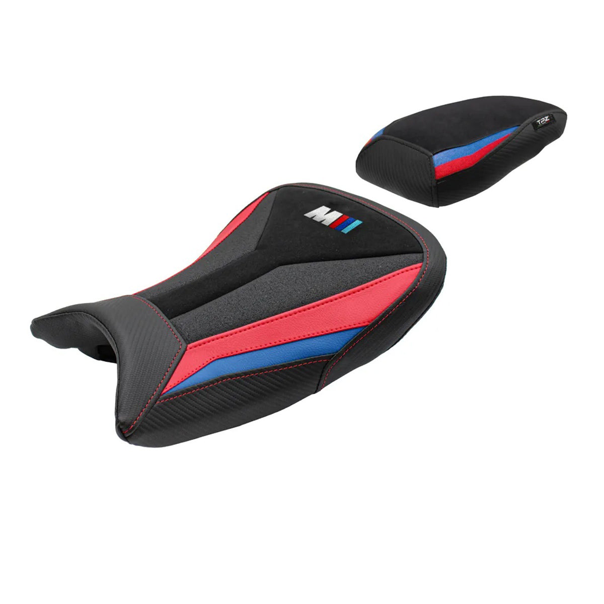 BMW S1000RR M-sport 2019-2026 Seat Cover TPZ Italia Velvet Red Blue