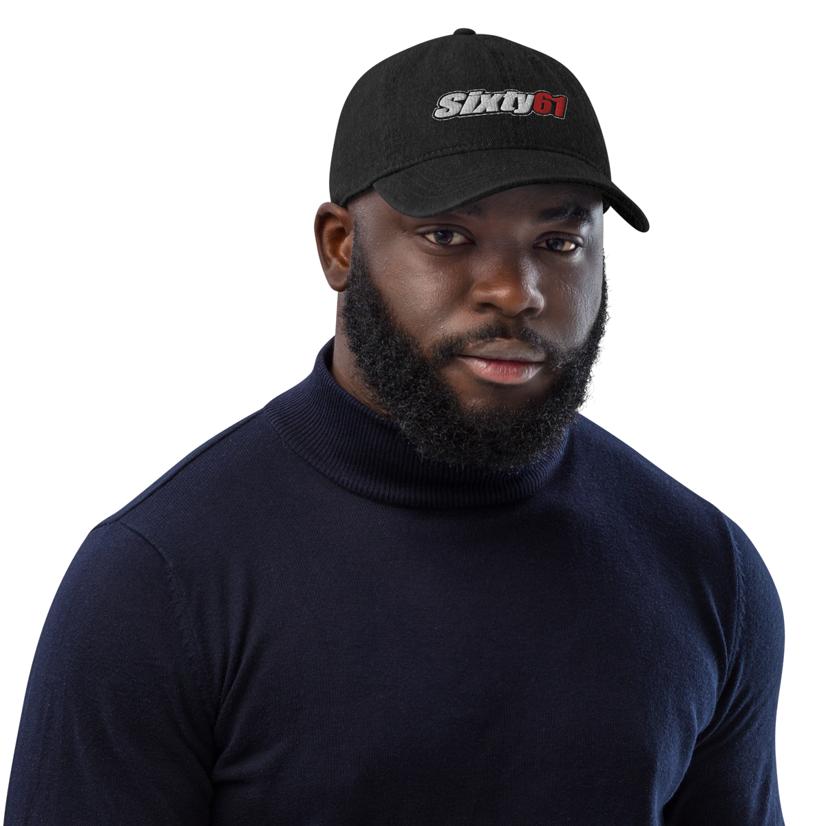 Sixty61 Black Denim Hat for Men and Women