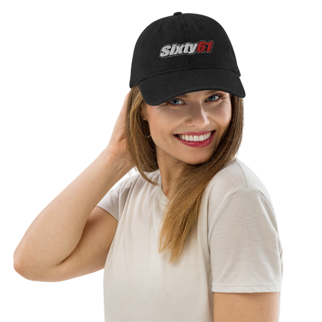 Sixty61 Black Denim Hat for Men and Women