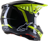 Casco de motocicleta ALPINESTARS SM5 - Beam - Negro/Gris/Amarillo - Mediano 8303722-1151-MD