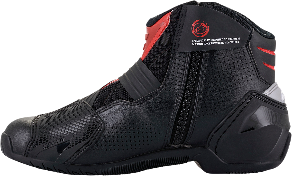 Botas ALPINESTARS SMX1-R V2 - Negro/Rojo - Talla 6.5 EE. UU. / 40 UE 2224021-13-40