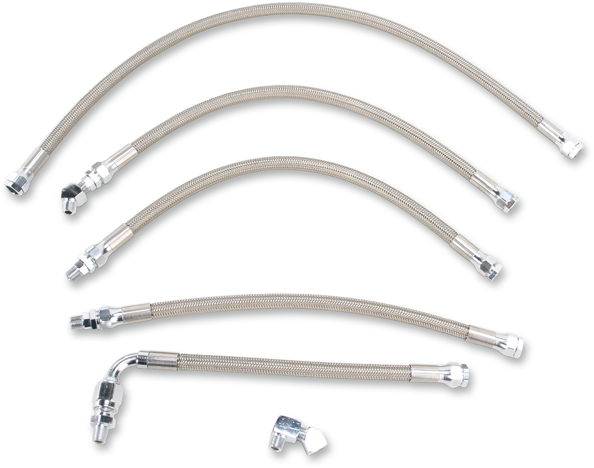 Kit de línea de aceite DRAG SPECIALTIES - Acero inoxidable - FXR 606004 