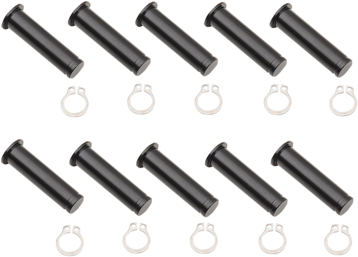 Pasadores de pivote DRAG SPECIALTIES - Palanca - Paquete de 10 - Negro 74112B
