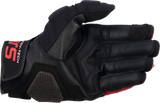 Guantes ALPINESTARS Halo - Negro/Blanco/Rojo Brillante - Grandes 3504822-1304-L