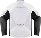 Chaqueta de cuero ICON Mesh AF™ - Blanca - Talla grande 2810-3904