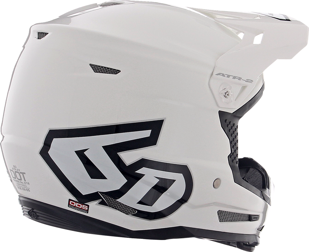 6D ATR-2Y Motorcycle Helmet - Gloss White - Medium 11-5611