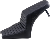 Asiento SADDLEMEN Step Up - Costuras delanteras Tuck-n-Roll/traseras de celosía - Negro I18-33-176 