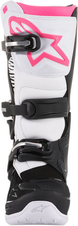 Botas ALPINESTARS Stella Tech 3 para mujer - Negro/Blanco/Rosa - Talla 7 (EE. UU.) 2013218-130-7