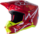 Casco de motocicleta ALPINESTARS SM5 - Acción - Rojo/Blanco/Amarillo Fluo - Mediano 8306122-3325-MD