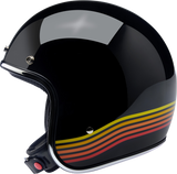 Casco BILTWELL Bonanza - Negro brillante Spectrum - Pequeño 1001-536-202 