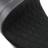 Asiento individual bajo delantero DRAG SPECIALTIES - Diamante - Gamuza - FL '08-'22 0801-1255
