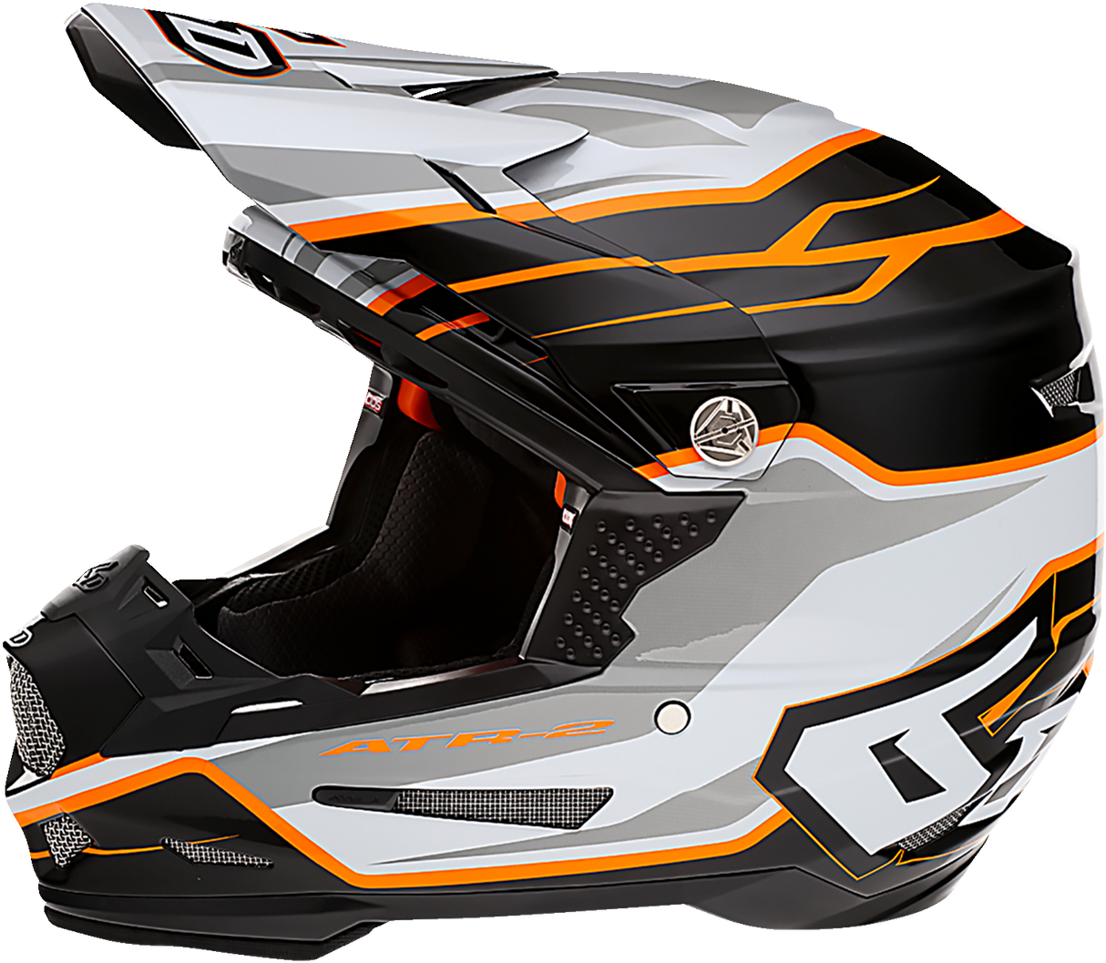 Casco de motocicleta 6D ATR-2 - Phase - Blanco/Naranja - XS 12-2824 
