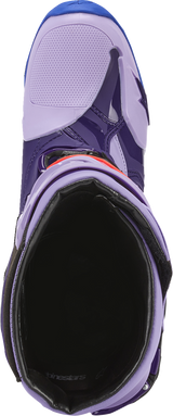 Botas ALPINESTARS Tech 10 - Morado láser - Talla 8 de EE. UU. 2010020-398-8