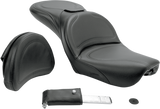 Asiento SADDLEMEN - Explorer - Con respaldo - Cosido - Negro - FXDWG '04-'05 804-05-0301