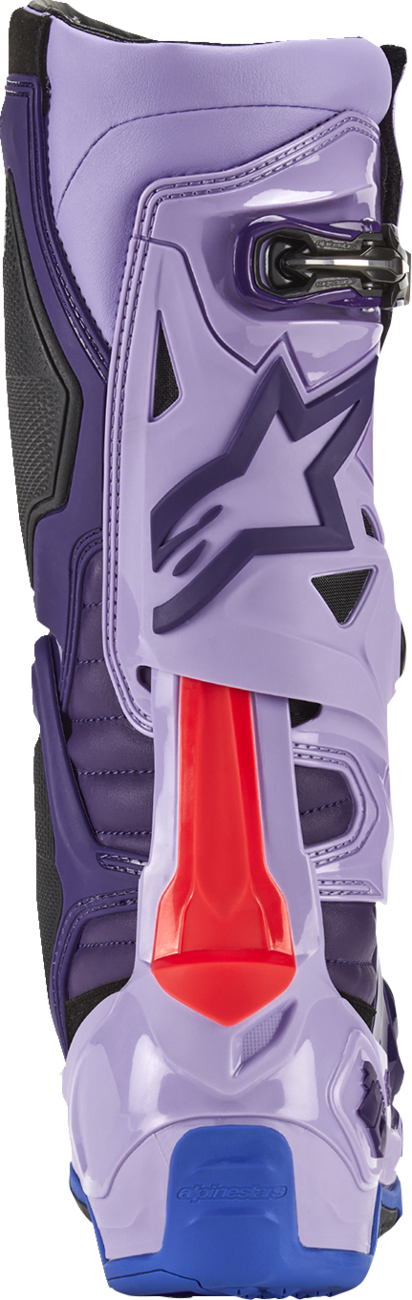 Botas ALPINESTARS Tech 10 - Morado láser - Talla 8 de EE. UU. 2010020-398-8