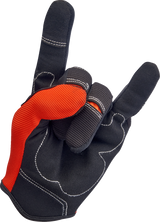 Guantes de moto BILTWELL - Naranja/Negro - XS 1501-0106-001 