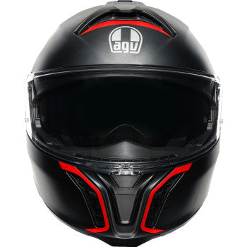 Casco de moto AGV Tourmodular - Frequency - Gunmetal mate/Rojo - XL 211251F2OY00515 