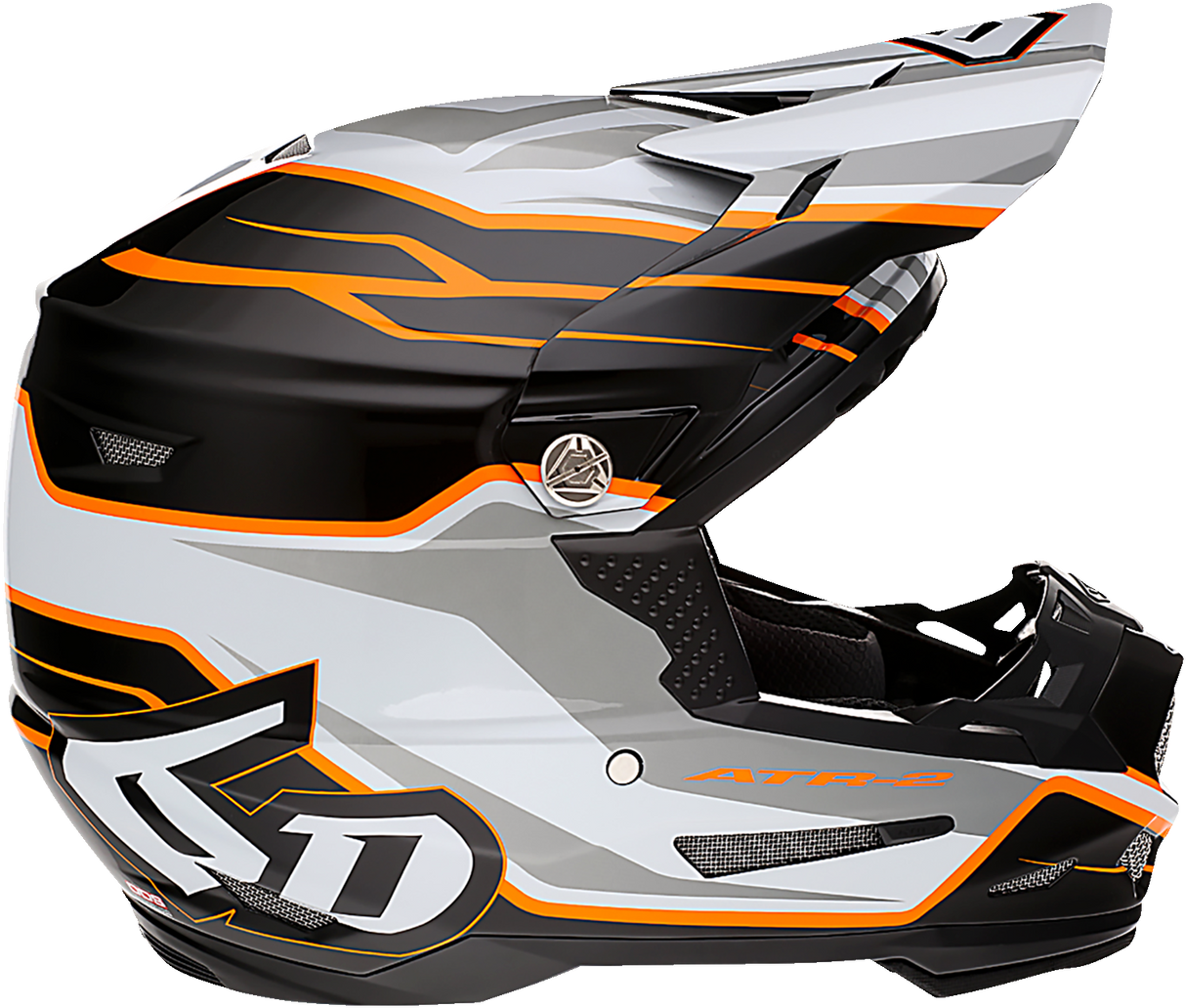 Casco de motocicleta 6D ATR-2 - Phase - Blanco/Naranja - XS 12-2824 