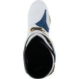 Botas ALPINESTARS Arlington LE Tech 10 - Blanco/Azul/Dorado - Talla 9 de EE. UU. 2010020-262-9 