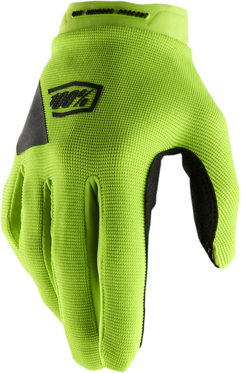 Guantes Ridecamp 100% para mujer - Amarillo flúor/Negro - Talla mediana 10013-00007