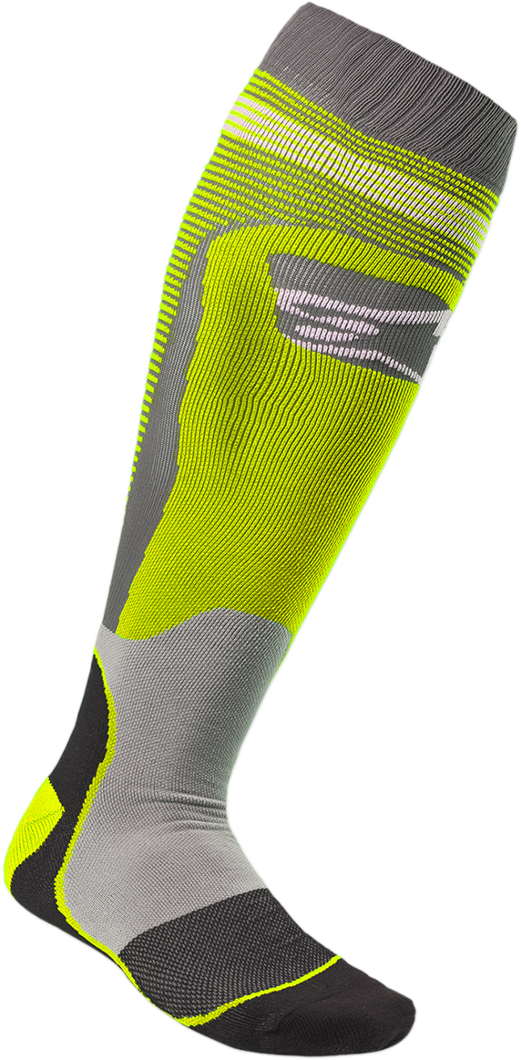 Calcetines ALPINESTARS MX Plus 1 - Amarillo/Gris - Talla pequeña/mediana 4701820-501-SM