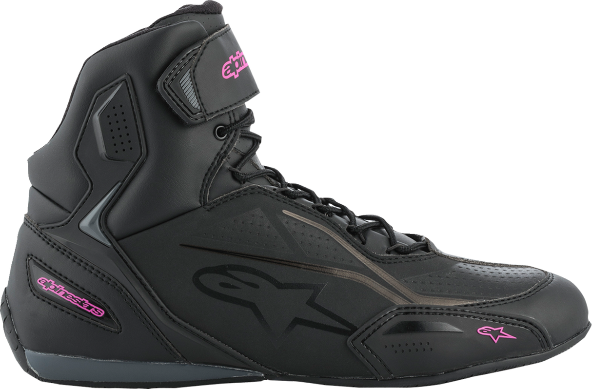 Zapatillas ALPINESTARS Stella Faster-3 para mujer - Negro/Rosa - Talla 8.5 (EE. UU.) 251041910399