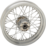 Rueda delantera DRAG SPECIALTIES - Disco doble/Sin ABS - Cromada - 16"x3.00" - ' 08+ FLT 64416A
