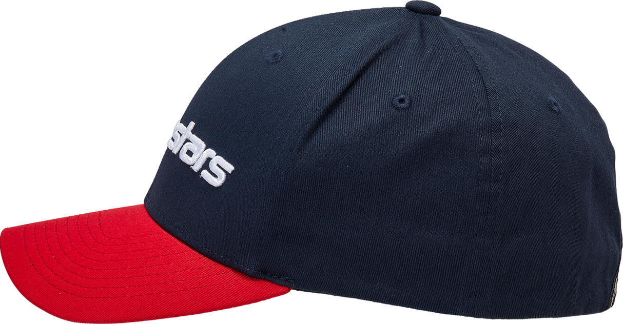 Gorra lineal ALPINESTARS - Azul marino/Rojo - Talla pequeña/mediana 1230810057030SM