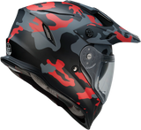 Casco de moto Z1R Range - Camuflaje - Rojo - Pequeño 0140-0094 
