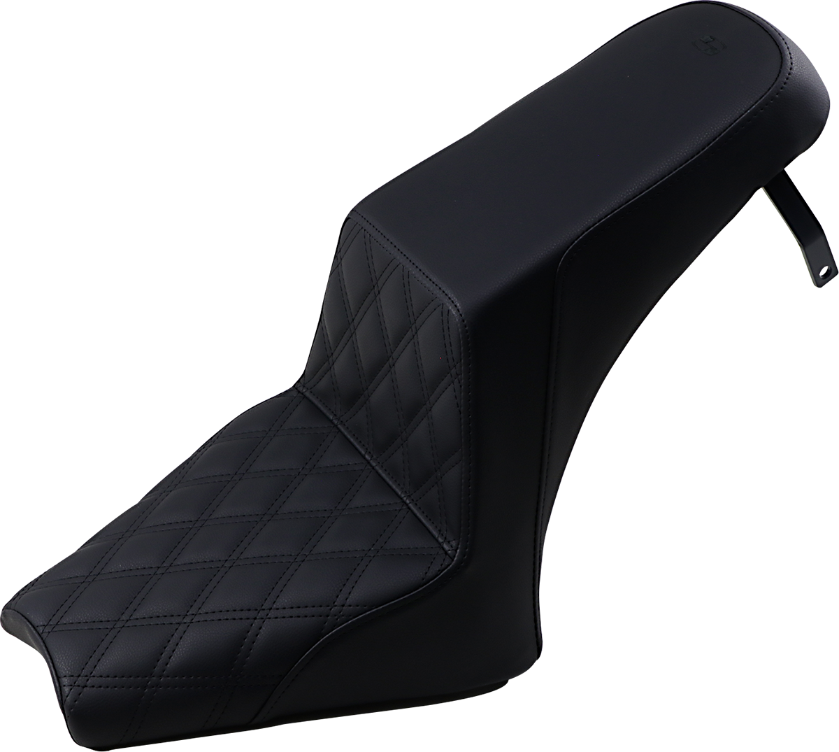 Asiento SADDLEMEN Step Up - Delantero enrejado/Trasero liso - Negro - Scout Bobber I18-33-172 