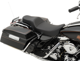 Asiento Predator de alcance extendido de DRAG SPECIALTIES - Costuras suaves - FL '97-'07 0801-1127