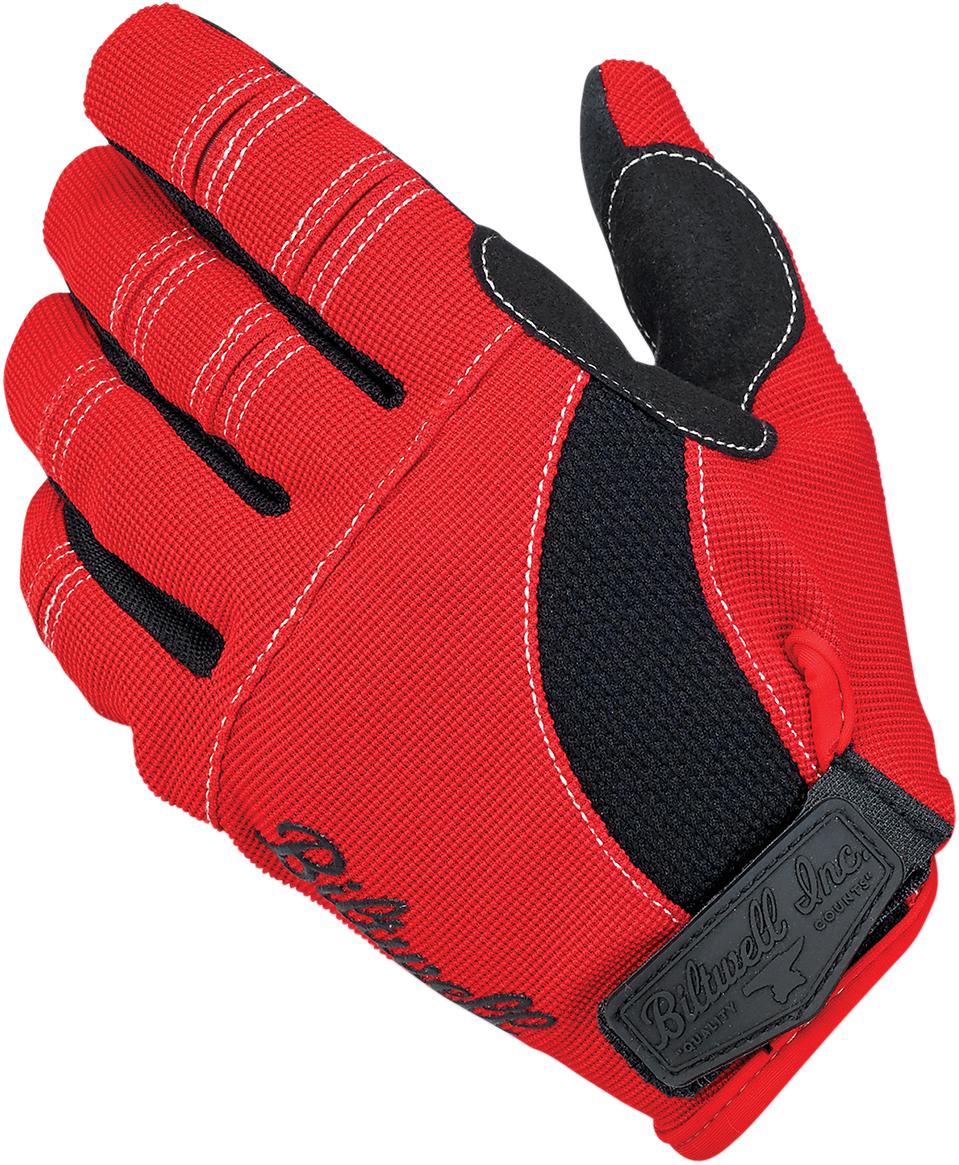 Guantes de moto BILTWELL - Rojo/Negro/Blanco - Grandes 1501-0804-004 
