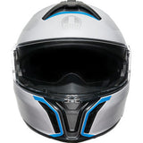 Casco de moto AGV Tourmodular - Frequency - Gris claro/Azul - XL 211251F2OY00615 