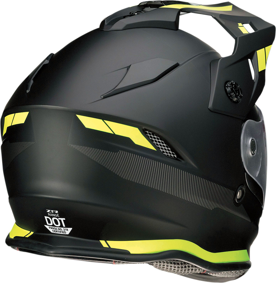 Casco de moto Z1R Range - Uptake - Negro/Alta visibilidad - XS 0140-0001 
