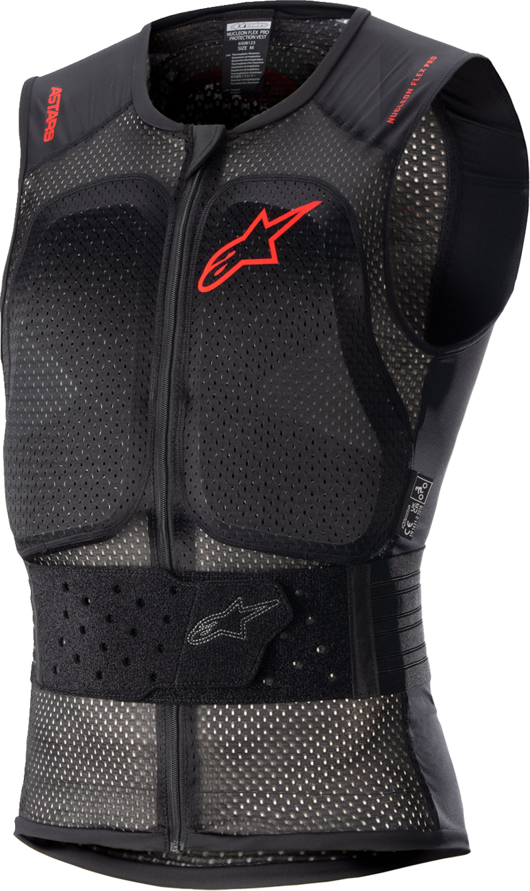 Chaleco de protección ALPINESTARS Nucleon Flex Pro - Negro/Rojo - Talla pequeña 6508123-009-S