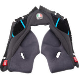 Almohadillas para mejillas AGV Pista GP RR - Gris/Cian - XL 201850005623GXL