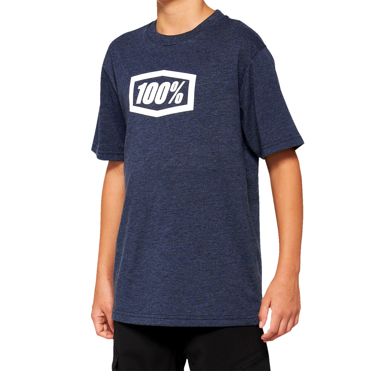 Camiseta juvenil Icon 100% - Azul marino - Talla mediana 20001-00013