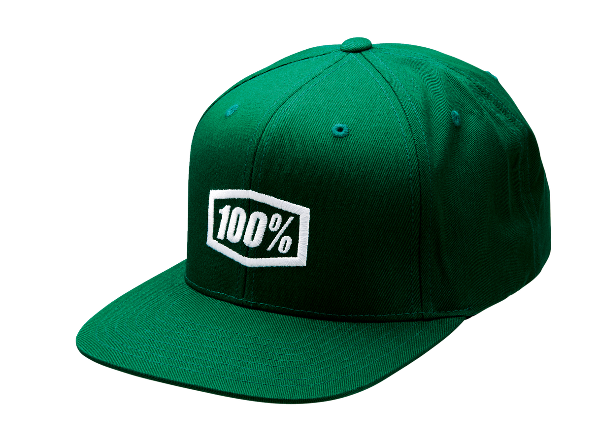 Gorra Snapback 100% Icon - Verde bosque - Talla única 20044-00002