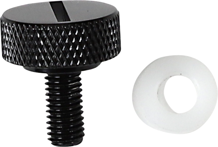 Perilla de asiento DRAG SPECIALTIES - Negra - Ranurada - 1/4-28 370296