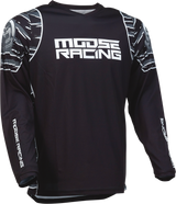 Camiseta de clasificación de MOOSE RACING - Negro/Blanco - Talla mediana 2910-6967 