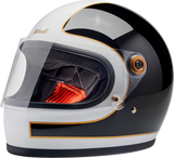 Casco BILTWELL Gringo S - Blanco brillante/Negro Tracker - Pequeño 1003-566-502 