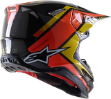 Casco de moto ALPINESTARS Supertech M10 - Meta 2 - MIPS® - Negro/Amarillo/Naranja - 2XL 8300422-1549-2X