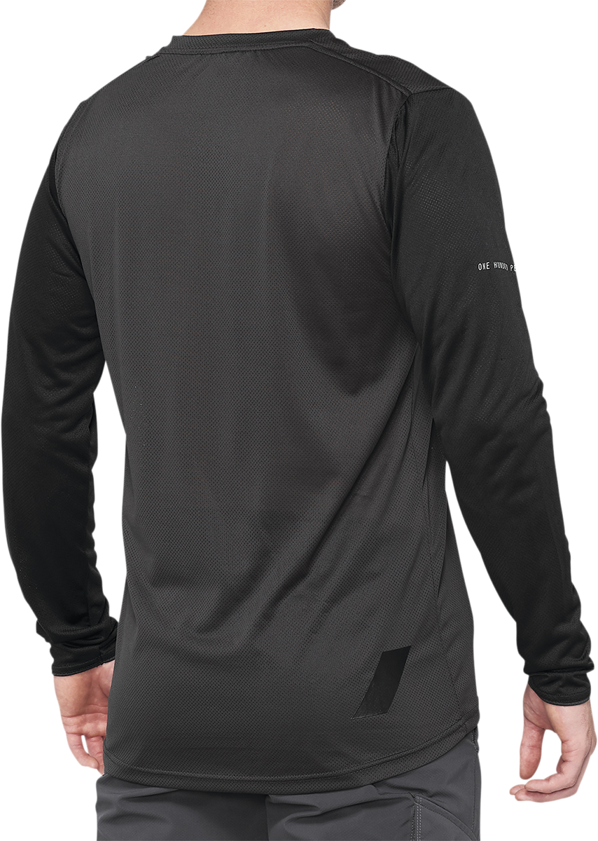 Maillot 100% Ridecamp - Manga larga - Negro/Carbón - Talla M 40028-00001