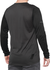 Maillot 100% Ridecamp - Manga larga - Negro/Carbón - Talla M 40028-00001