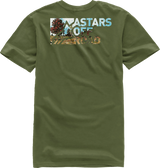 Camiseta pintada ALPINESTARS - Verde militar - Talla 2XL 1232-722246902X