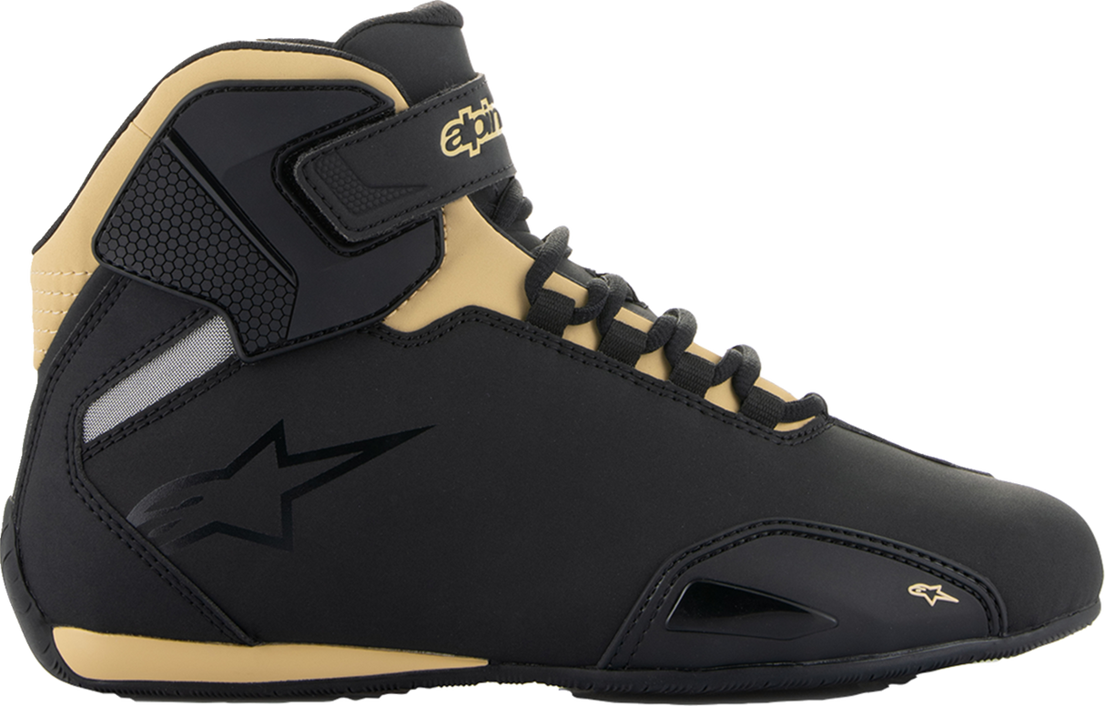 Zapatos ALPINESTARS Sektor para mujer - Negro/Champán - Talla 8 de EE. UU. 2515719-1090-8