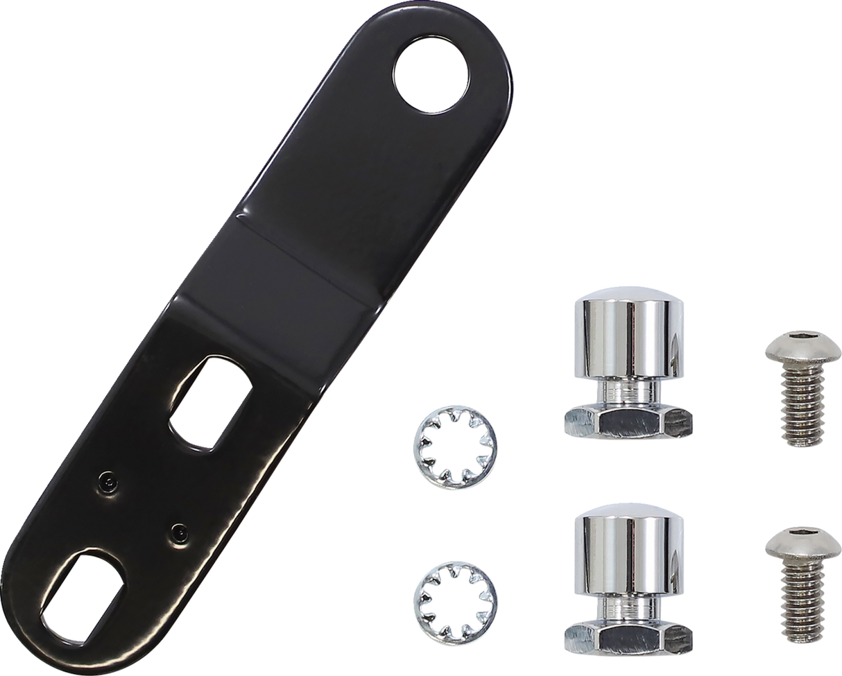 Almohadilla de pasajero LE PERA Bare Bones - Diamante blanco - Negro - FL/FX '18-'22 LY-007PDMWTP