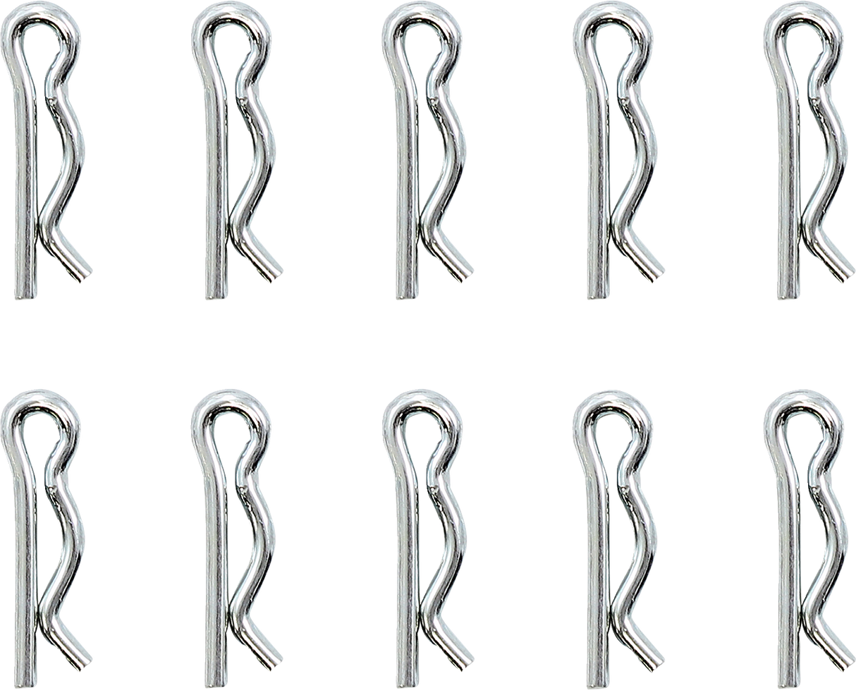 Clip de eje trasero DRAG SPECIALTIES - Cromado - Paquete de 10 W16-0348-C 