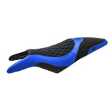Cagiva Raptor 650-1000 2000-2007 Seat Cover Tappezzeria Italia TPZ in Blue and Black